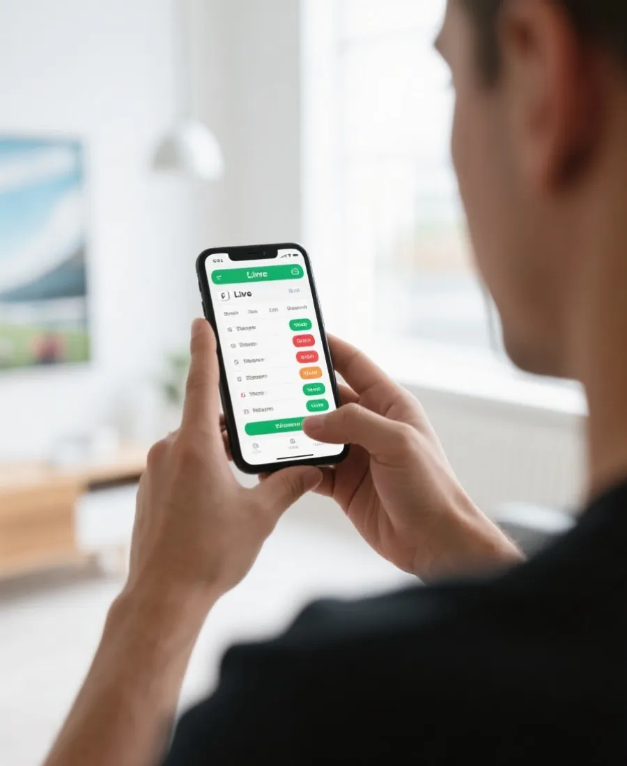 使用手机查看赛事安排示意图