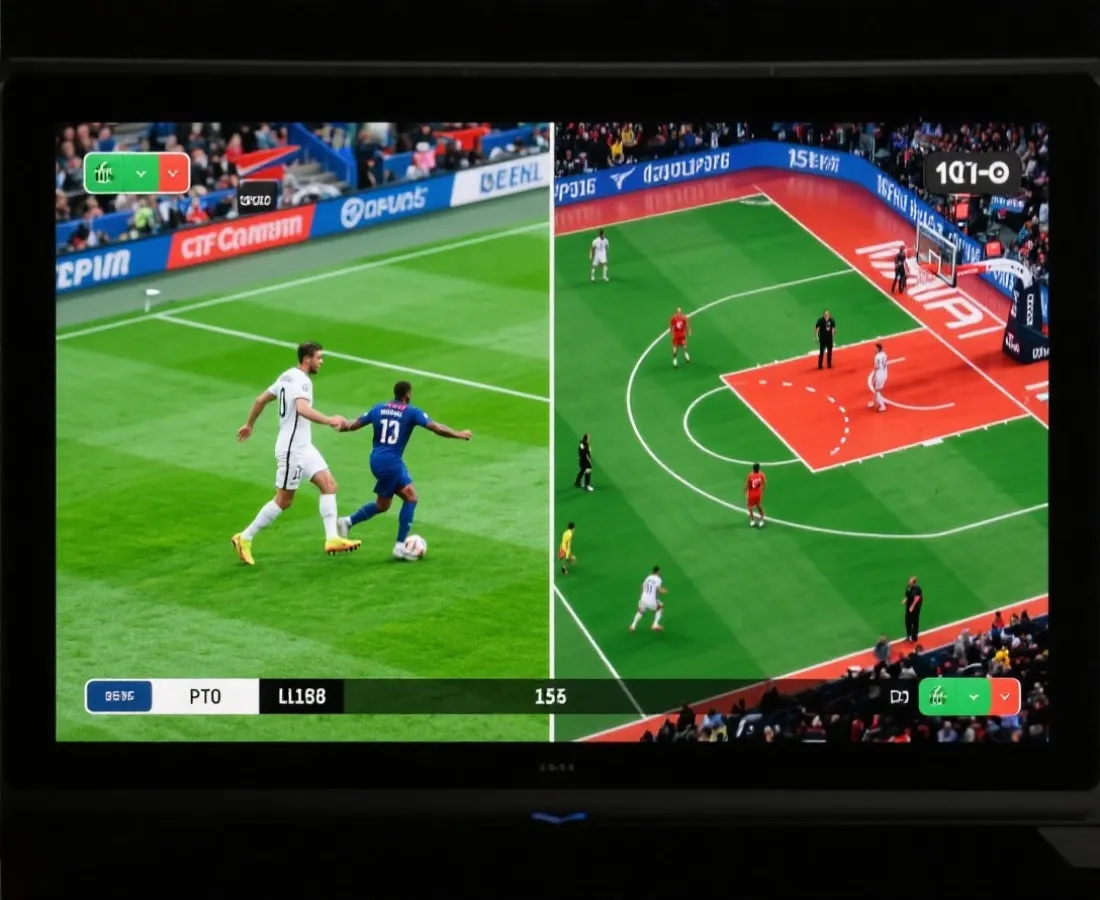 足球与篮球赛事直播示意